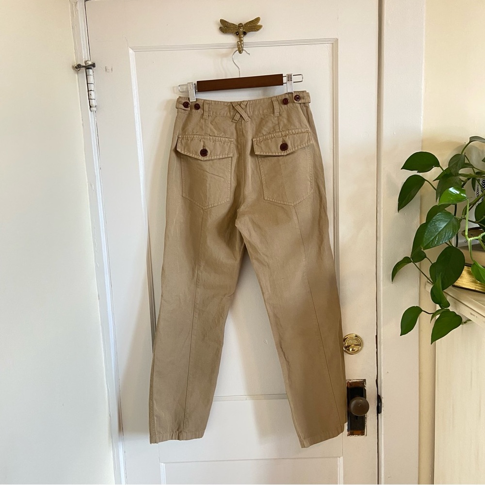 Alex Mill Neil Utility Straight Leg Linen‎ Blend Pant Size 0 - Picture 7 of 15